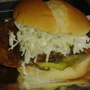 a fried chicken sandwich