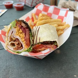 Turkey club wrap