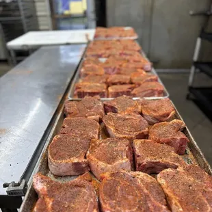 Pork Chops before the pit