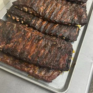 Ribs after the pit