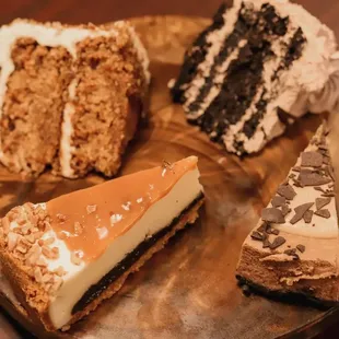 An assortment of delicious cakes