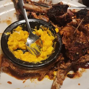 Empty plate of food.