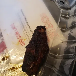 a piece of meat on foil