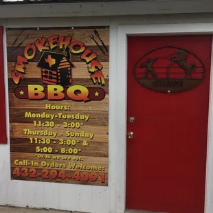 the front of the restaurant