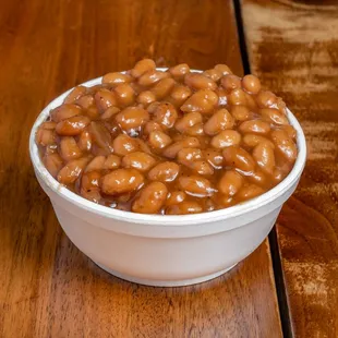 a bowl of baked beans