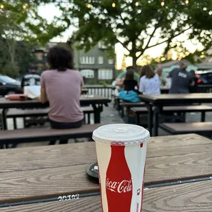 outside
