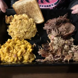 Two 2 Piece Combo Dinner with corn pudding and bacon Mac n cheese