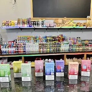 Huge selection of wraps and vapes