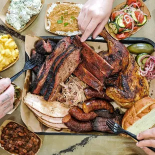 Smokemade Meats + Eats Texas-Style BBQ. Meats by the 1/2 lb, scratchmade sides, desserts &amp; more. Photo Credit: Lisa Wilk/ @TasteCookSip