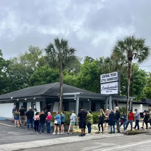 Line out the door on their 1st day of soft opening!!