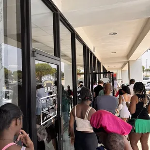 Waited an hour to order; most of that time was outside in the heat.