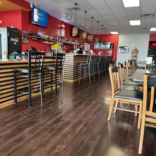 the interior of the restaurant