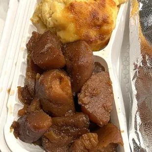 Yams w/ Mac &amp; cheese