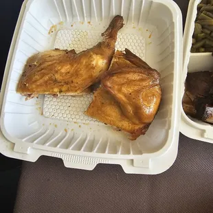 Overcooked chicken