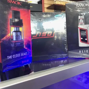 A small selection of our wide variety of vapes.