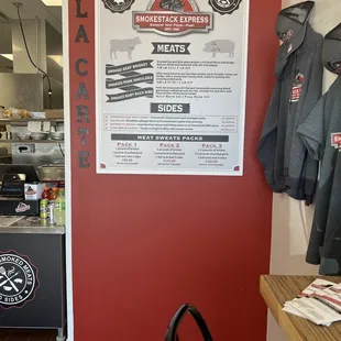 Meats Menu