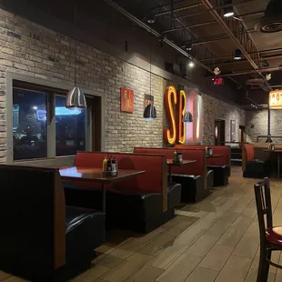 he interior of a restaurant