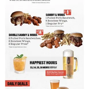 So many awesome deals- plus they have Happy Hour, with drink and food specials too. Cannot wait to go back this weekend.
