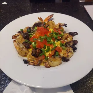 Fire-Grilled Shrimp & Grits