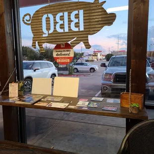 Business card table