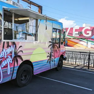 a colorful food truck