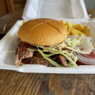 One of the best burgers I had lately. Worth trying.