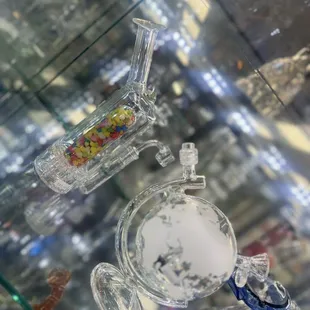 a glass smoking device