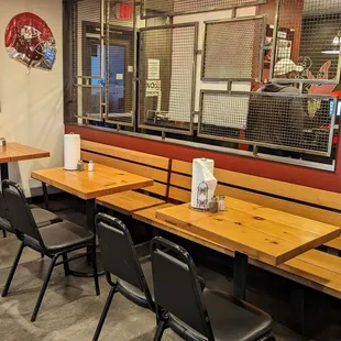 Indoor seating area