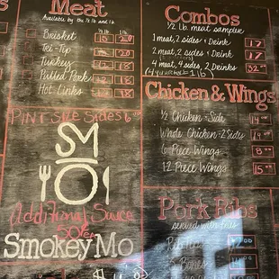 pizza, menu