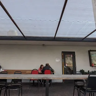 Outdoor seating area