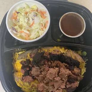 Chopped brisket baked potato!