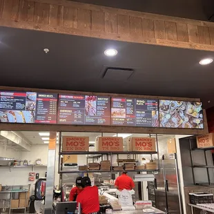 menus on the wall