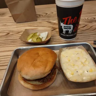 Chopped Beef and creamy style corn