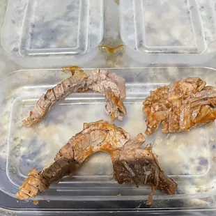 I received these &quot;scraps&quot; instead of the brisket I paid for