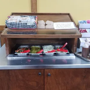 The condiments section