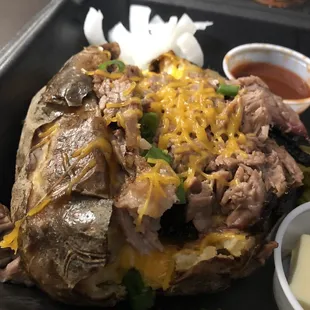 Stuffed Baked Potato - Ordered via Door Dash - Pretty Good