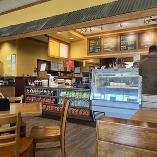 Inside is clean and organized, efficient staff