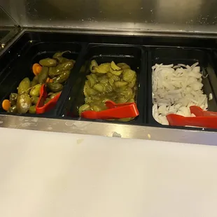 Self serve condiment bar