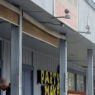 a man standing outside