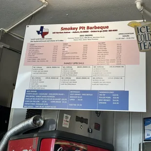 Updated Menu Prices