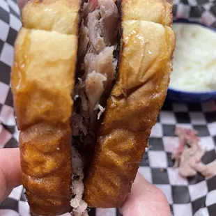 Smokey Que sandwich on Texas toast