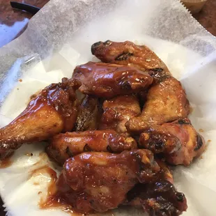 Smoked -Daytona'ed wings