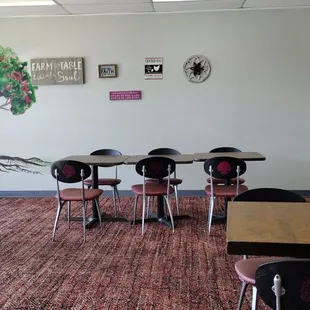 My view of the dining area.