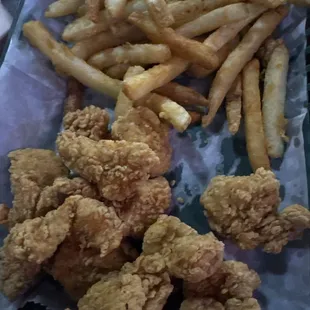 Kids(adult left over) chicken bites