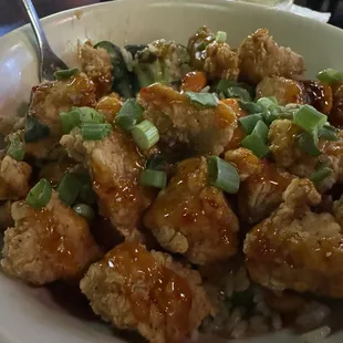 Sweet chili chicken bowl