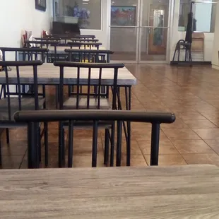 Inside Smokey Sensations downtown restaurant. Nice renovation. Much better than the old Day's joint.