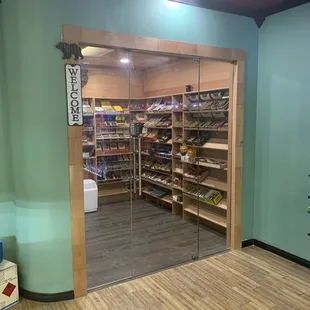 Cigar room with premium brands of cigars !!