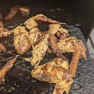 Call a day in advance for Smoked Garlic Parmesan Chicken Wings