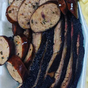 Sausage and Brisket Combo with extra brisket!