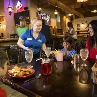 Family dining at Smokey's Bar-B-Que House